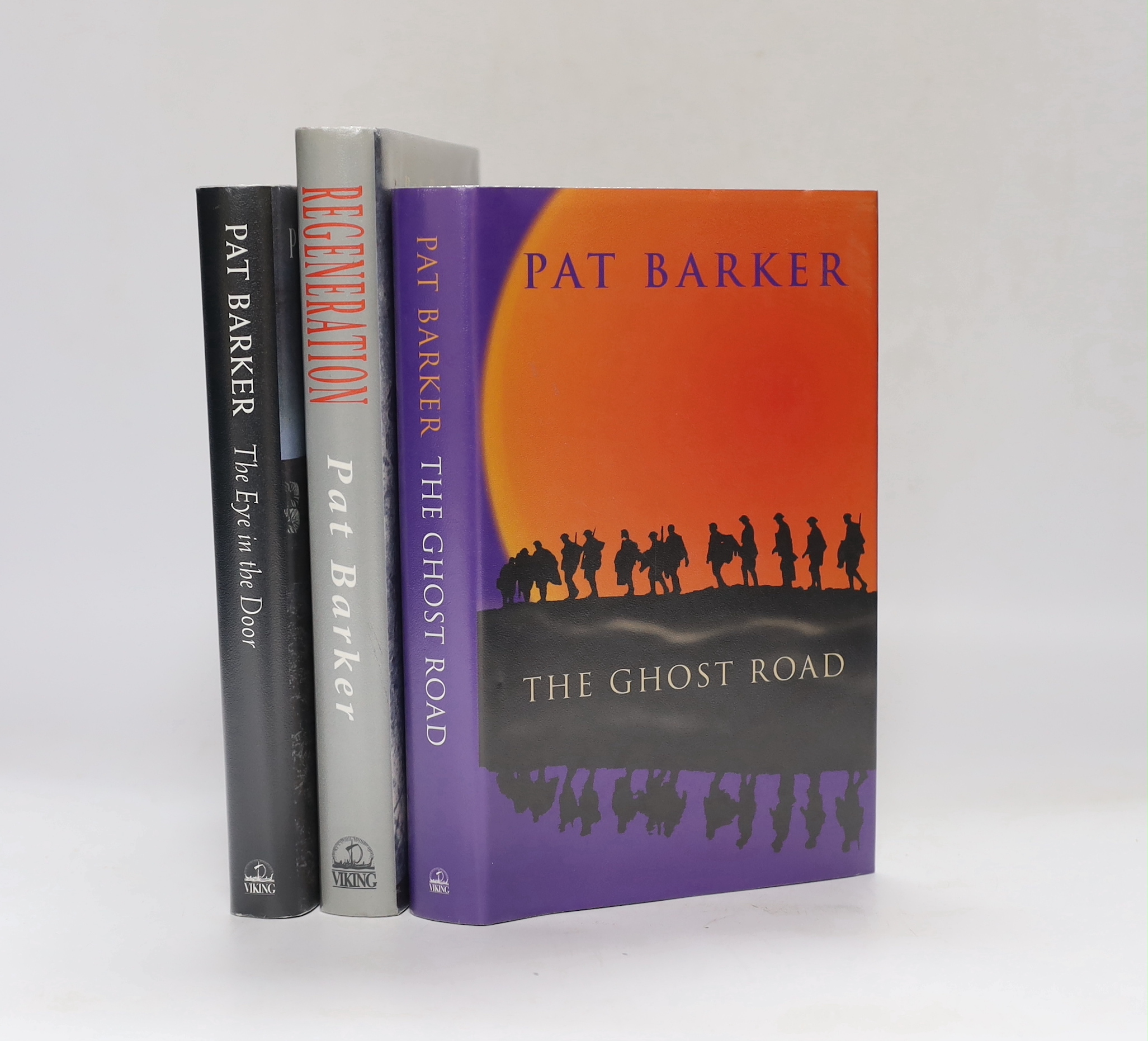 Barker, Pat - The Regeneration Trilogy, all 1st editions, all signed on titles, all with publisher’s d/j’s - Regeneration, 1991; The Eye in the Door, 1993 and The Ghost Road, [winner of the Booker Prize] 1995. A fine set